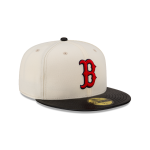 GORRA NEW ERA CAP BOSTON RED SOX MLB LEATHER VISOR 59FIFTY CERRADA en STOCK
