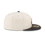 GORRA NEW ERA CAP ATLANTA BRAVES MLB LEATHER VISOR 59FIFTY CERRADA en STOCK