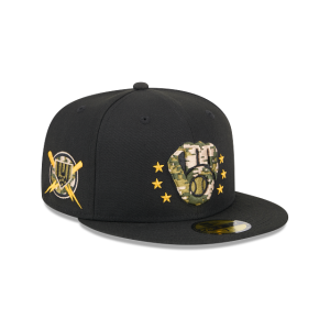GORRA NEW ERA CAP MILWAUKEE BREWERS MLB ARMED FORCES DAY 2024 59FIFTY CERRADA en STOCK
