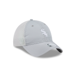 GORRA NEW ERA CAP CHICAGO WHITE SOX MLB GLITTER MESH 9TWENTY STRAPBACK PARA MUJER GRIS en STOCK