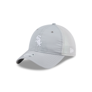 GORRA NEW ERA CAP CHICAGO WHITE SOX MLB GLITTER MESH 9TWENTY STRAPBACK PARA MUJER GRIS en STOCK