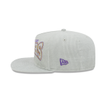 GORRA NEW ERA CAP LOS ANGELES LAKERS NBA GOLFER GRAY CORDUROY SNAPBACK en STOCK