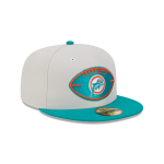 GORRA NEW ERA CAP MIAMI DOLPHINS NFL SIDELINE HISTORIC 2024 59FIFTY CERRADA en STOCK
