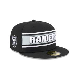 GORRA NEW ERA CAP LAS VEGAS RAIDERS NFL SIDELINE BLACK 2024 59FIFTY CERRADA en STOCK