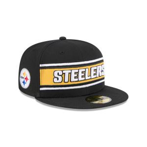 GORRA NEW ERA CAP PITTSBURGH STEELERS NFL SIDELINE BLACK 2024 59FIFTY CERRADA en STOCK