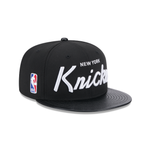 GORRA NEW ERA CAP NEW YORK KNICKS NBA FAUX LEATHER 9FIFTY SNAPBACK en STOCK