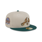 GORRA NEW ERA CAP ATLANTA BRAVES MLB TREE BARK FILL 59FIFTY CERRADA en STOCK