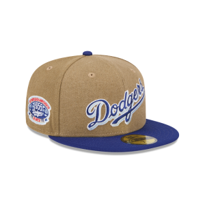 GORRA NEW ERA CAP LOS ANGELES DODGERS MLB CANVAS CROWN 59FIFTY CERRADA en STOCK