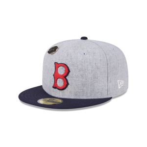 GORRA NEW ERA CAP BOSTON RED SOX MLB 70TH ANNIVERSARY 59FIFTY DAY CERRADA GRAY en STOCK