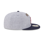 GORRA NEW ERA CAP BOSTON RED SOX MLB 70TH ANNIVERSARY 59FIFTY DAY CERRADA GRAY en STOCK