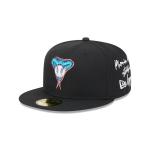 GORRA NEW ERA CAP ARIZONA DIAMONDBACKS MLB TEAM VERBIAGE 59FIFTY CERRADA en STOCK
