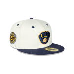 GORRA NEW ERA CAP MILWAUKEE BREWERS MLB MASCOT PIN 59FIFTY CERRADA en STOCK