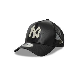 GORRA NEW ERA CAP NEW YORK YANKEES MLB LEATHER 9FORTY AF TRUCKER STRAPBACK en STOCK