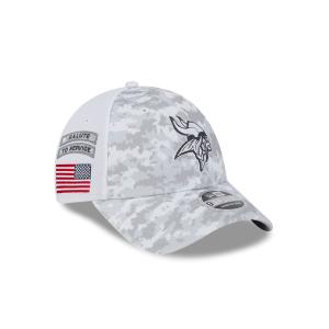 GORRA NEW ERA CAP MINNESOTA VIKINGS NFL SALUTE TO SERVICE 2024 9FORTY SNAPBACK en STOCK
