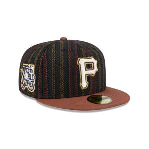 GORRA NEW ERA CAP PITTSBURGH PIRATES MLB VINTAGE HERRINGBONE 59FIFTY CERRADA en STOCK