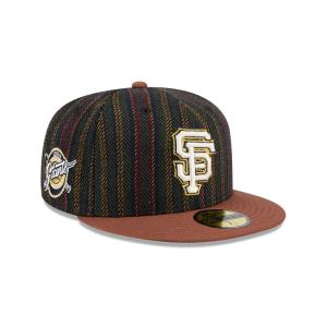 GORRA NEW ERA CAP SAN FRANCISCO GIANTS MLB VINTAGE HERRINGBONE 59FIFTY CERRADA en STOCK