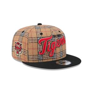GORRA NEW ERA CAP DETROIT TIGERS MLB TAN TARTAN 9FIFTY SNAPBACK en STOCK