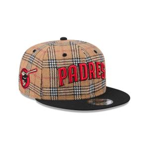 GORRA NEW ERA CAP SAN DIEGO PADRES MLB TAN TARTAN 9FIFTY SNAPBACK en STOCK
