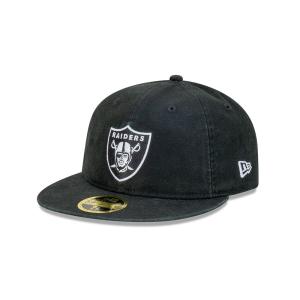 GORRA NEW ERA CAP LAS VEGAS RAIDERS NFL WORN BLACK 59FIFTY RC CERRADA en STOCK