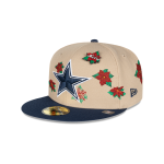 GORRA NEW ERA CAP DALLAS COWBOYS NFL POINSETTIA 59FIFTY CERRADA en STOCK