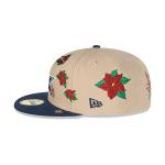 GORRA NEW ERA CAP DALLAS COWBOYS NFL POINSETTIA 59FIFTY CERRADA en STOCK