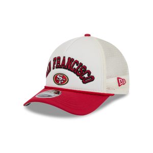 GORRA NEW ERA CAP SAN FRANCISCO 49ERS NFL CHROME ARCH 9FORTY M-CROWN AF TRUCKER SNAPBACK en STOCK