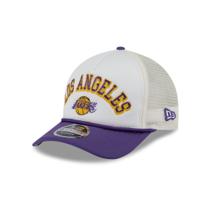 GORRA NEW ERA CAP LOS ANGELES LAKERS NBA CHROME ARCH 9FORTY M-CROWN AF TRUCKER SNAPBACK en STOCK