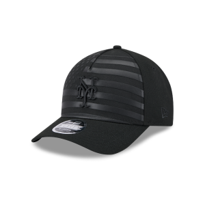 GORRA NEW ERA CAP NEW YORK METS MLB FLAG 9FORTY M-CROWN AF SNAPBACK NEGRA en STOCK