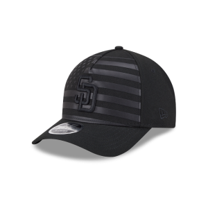 GORRA NEW ERA CAP SAN DIEGO PADRES MLB FLAG 9FORTY M-CROWN AF SNAPBACK NEGRA en STOCK