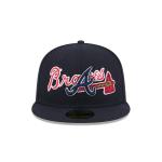 GORRA NEW ERA CAP ATLANTA BRAVES MLB OVERLAP 59FIFTY CERRADA en STOCK