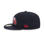 GORRA NEW ERA CAP ATLANTA BRAVES MLB OVERLAP 59FIFTY CERRADA en STOCK