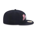 GORRA NEW ERA CAP ATLANTA BRAVES MLB OVERLAP 59FIFTY CERRADA en STOCK