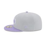 GORRA NEW ERA CAP LOS ANGELES LAKERS PURPLE LOGO NBA COLOR PACK 59FIFTY CERRADA en STOCK