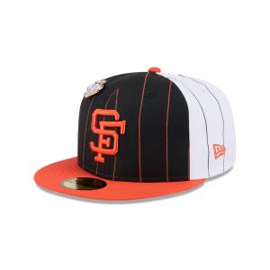GORRA NEW ERA CAP SAN FRANCISCO GIANTS MLB PINSTRIPE LEAGUE PIN 59FIFTY CERRADA en STOCK