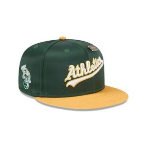 GORRA NEW ERA CAP OAKLAND ATHLETICS MLB SATIN 59FIFTY CERRADA en STOCK