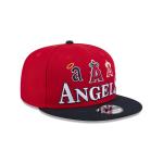GORRA NEW ERA CAP LOS ANGELES ANGELS ARCHIVE MLB ARCHIVE 9FIFTY SNAPBACK ROJA en STOCK