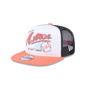 GORRA NEW ERA CAP HOUSTON ASTROS MLB RETRO SCRIPT 9FIFTY AF TRUCKER SNAPBACK en STOCK