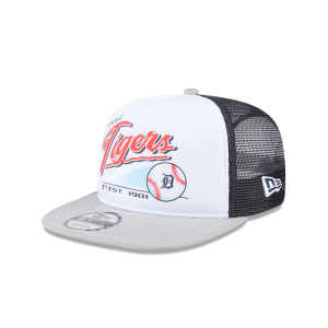 GORRA NEW ERA CAP DETROIT TIGERS MLB RETRO SCRIPT 9FIFTY AF TRUCKER SNAPBACK en STOCK