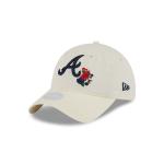 GORRA NEW ERA CAP ATLANTA BRAVES MLB WOMEN'S FLORAL 9TWENTY STRAPBACK PARA MUJER en STOCK