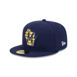 GORRA NEW ERA CAP MILWAUKEE BREWERS MLB CLUBHOUSE 2025 ALTERNATIVA 59FIFTY CERRADA en STOCK