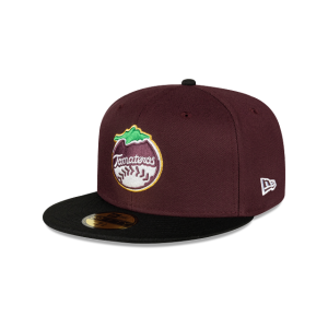 GORRA NEW ERA CAP TOMATEROS DE CULIACáN ALTERNATIVA LAMP TEAM EXCLUSIVE 59FIFTY CERRADA VINO en STOCK
