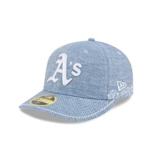 GORRA NEW ERA CAP OAKLAND ATHLETICS MLB HAND STITCHED CHAMBRAY 59FIFTY LP CERRADA en STOCK