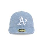 GORRA NEW ERA CAP OAKLAND ATHLETICS MLB HAND STITCHED CHAMBRAY 59FIFTY LP CERRADA en STOCK