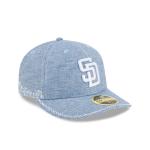 GORRA NEW ERA CAP SAN DIEGO PADRES MLB HAND STITCHED CHAMBRAY 59FIFTY LP CERRADA en STOCK