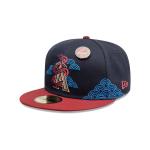 GORRA NEW ERA CAP LOS ANGELES ANGELS MLB AñO NUEVO CHINO 59FIFTY CERRADA en STOCK
