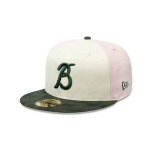 GORRA NEW ERA CAP BRAVAS DE LEóN GRAPHIC VISOR LMS GAME CAP 2025 59FIFTY CERRADA en STOCK