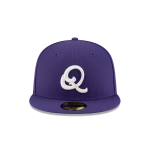 GORRA NEW ERA CAP CONSPIRADORES DE QUERéTARO ALTERNATIVO LMB GAME CAP 100 ANIVERSARIO 59FIFTY CERRADA MORADA en STOCK