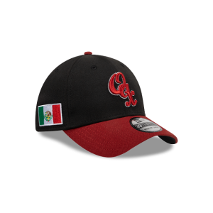 GORRA NEW ERA CAP GUERREROS DE OAXACA ALTERNATIVO LMB GAME CAP 100 ANIVERSARIO 39THIRTY ELáSTICA NEGRA en STOCK