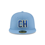 GORRA NEW ERA CAP CHARROS DE JALISCO ALTERNATIVO LMB GAME CAP 100 ANIVERSARIO 59FIFTY CERRADA AZUL en STOCK