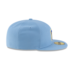 GORRA NEW ERA CAP CHARROS DE JALISCO ALTERNATIVO LMB GAME CAP 100 ANIVERSARIO 59FIFTY CERRADA AZUL en STOCK